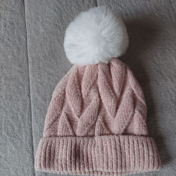 Vince Camuto Cable Knit Pom Pom Beanie - Picture 2 of 3